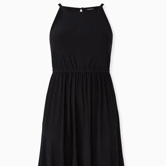 black skater dress with pockets Kukoosong Women's Casual Short Sleeve Crew Neck Solid Skater Dress Tea Length with Pockets and Buttons for Summer Wear, Size: Medium, Black